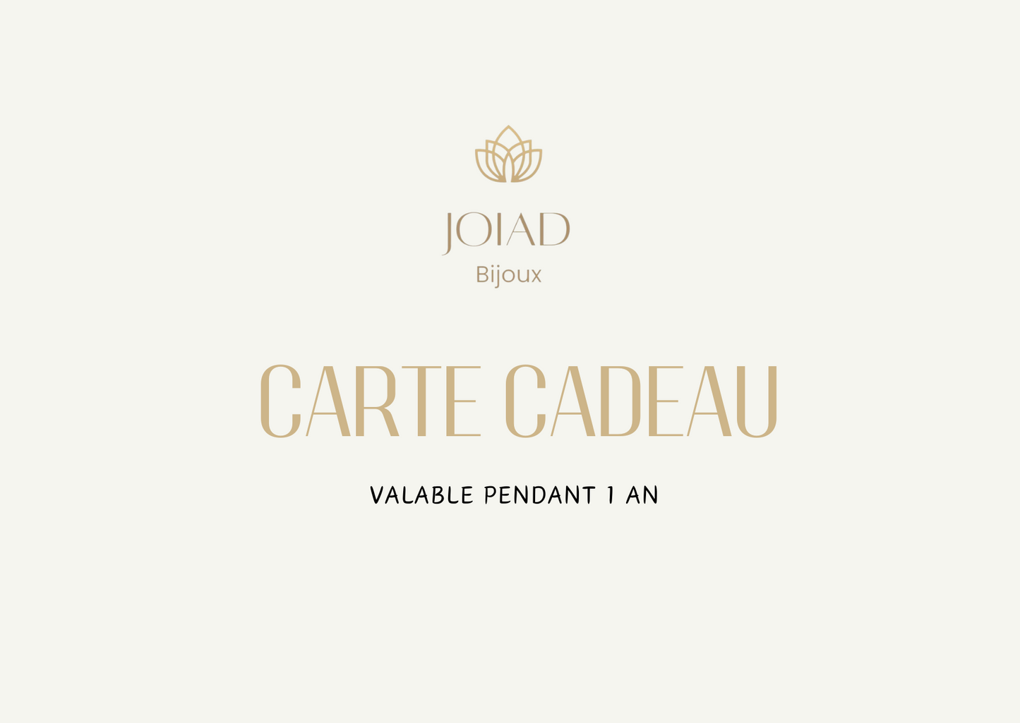 Carte Cadeau Joiad